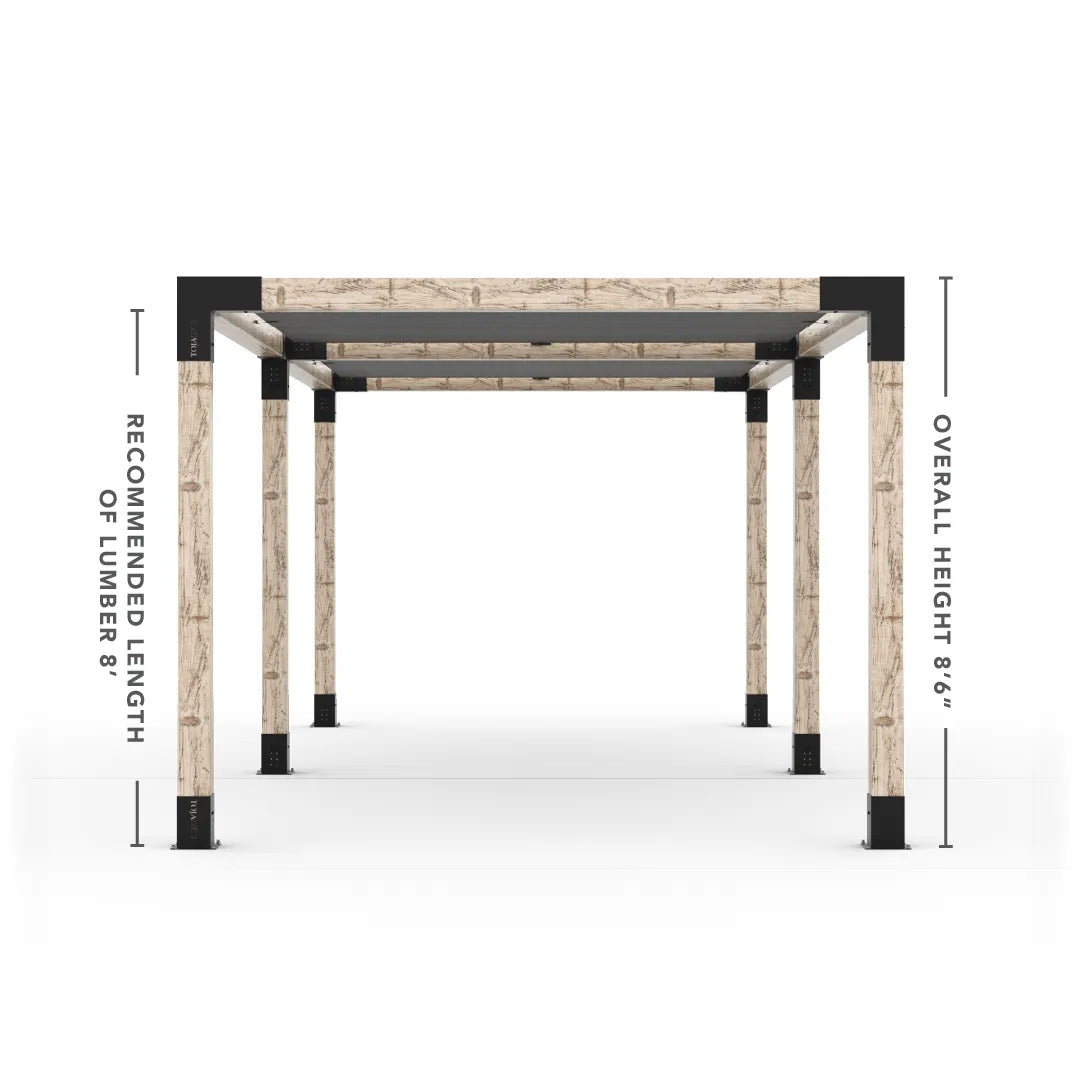 Doppeltes Pergola Kit mit 2 Shade Sail