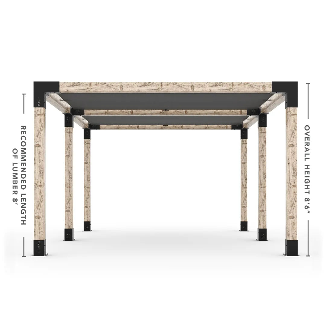 Doppeltes Pergola Kit mit 2 Shade Sail
