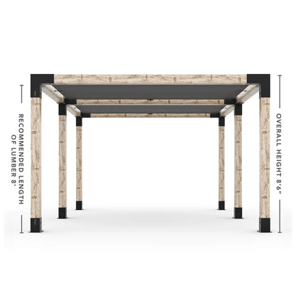 Doppeltes Pergola Kit mit 2 Shade Sail