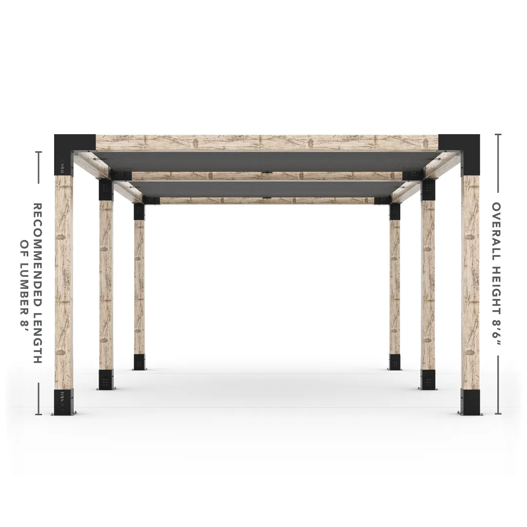 Doppeltes Pergola Kit mit 2 Shade Sail