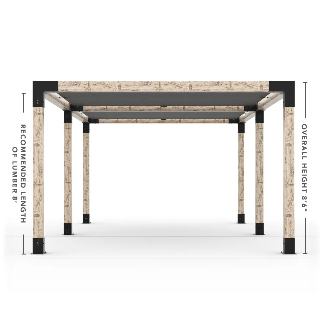 Doppeltes Pergola Kit mit 2 Shade Sail