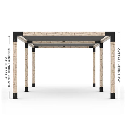 Doppeltes Pergola Kit mit 2 Shade Sail