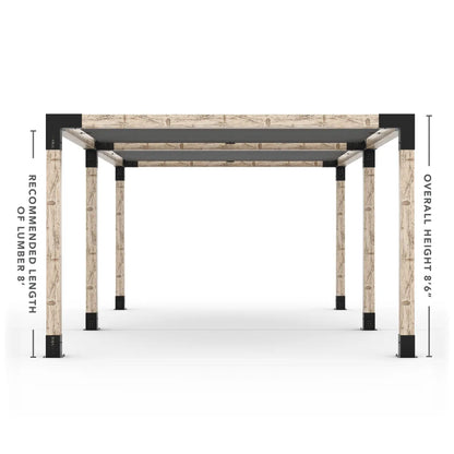 Doppeltes Pergola Kit mit 2 Shade Sail