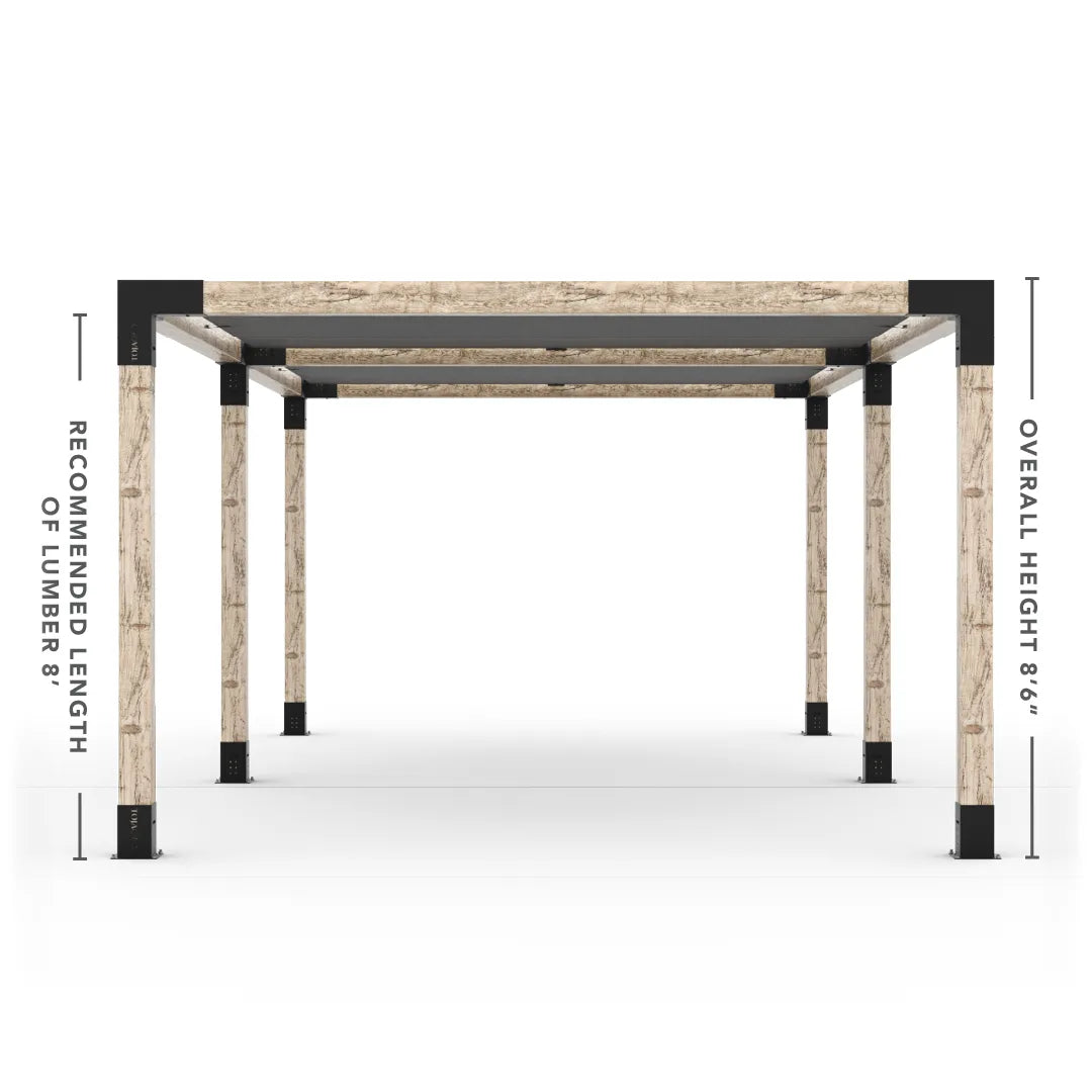 Doppeltes Pergola Kit mit 2 Shade Sail
