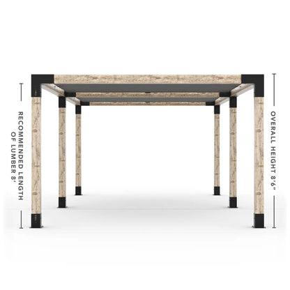 Doppeltes Pergola Kit mit 2 Shade Sail