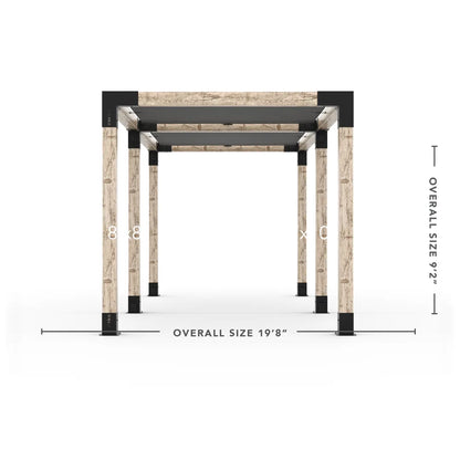Doppeltes Pergola Kit mit 2 Shade Sail