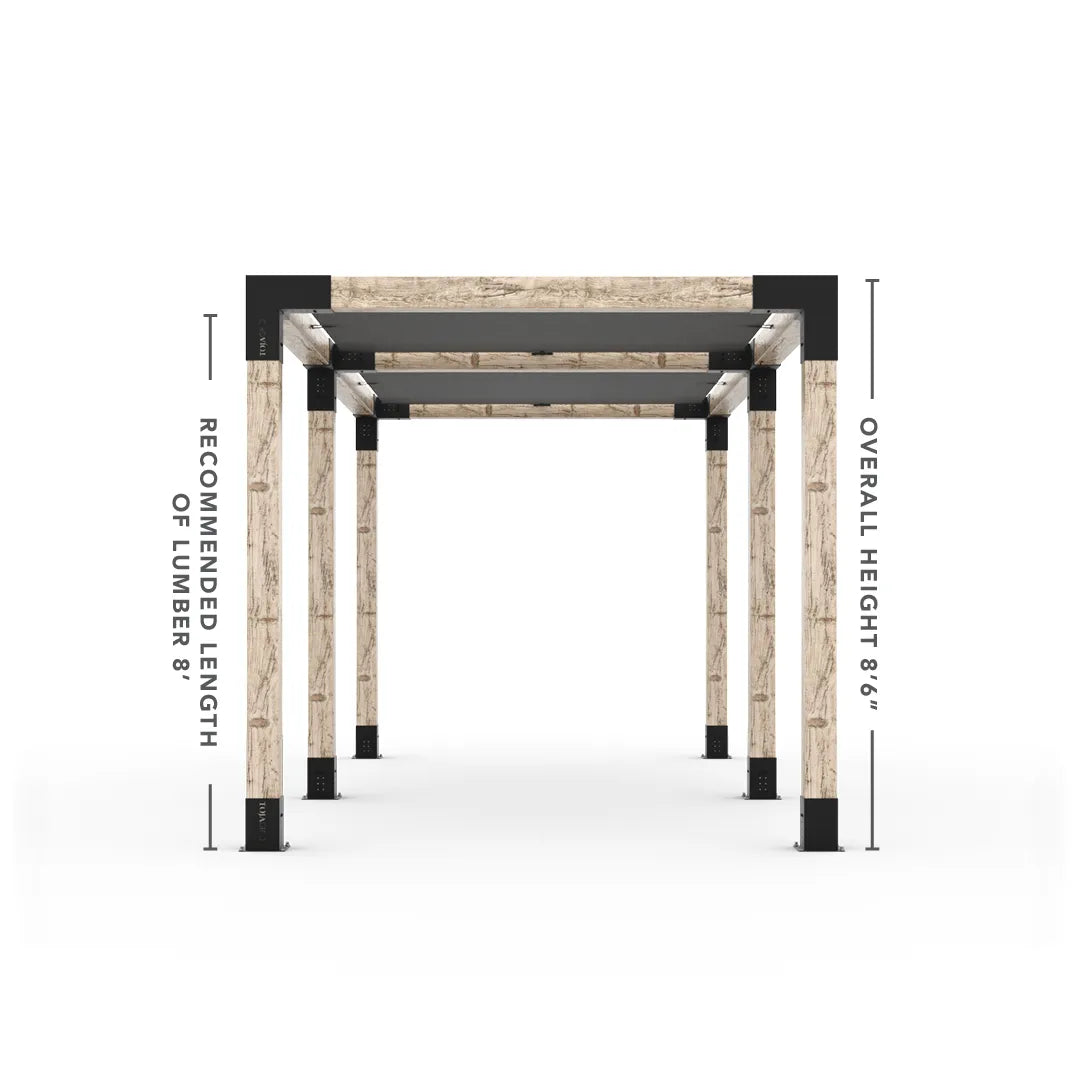 Doppeltes Pergola Kit mit 2 Shade Sail