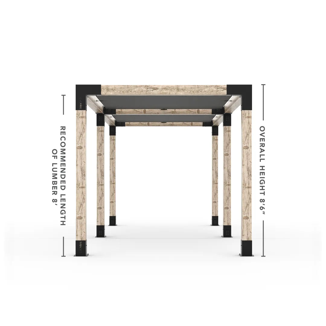 Doppeltes Pergola Kit mit 2 Shade Sail