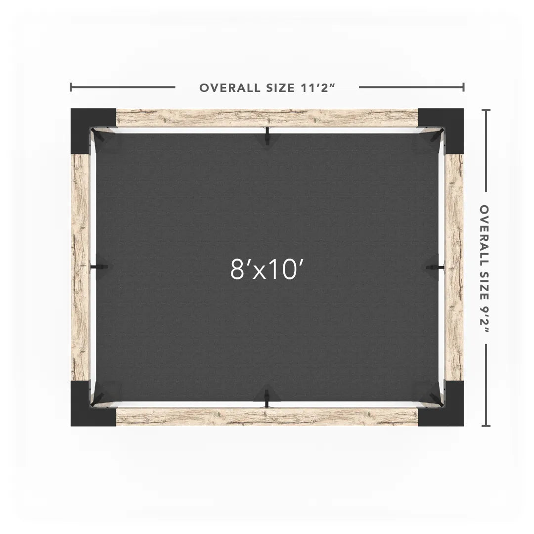 Pergola Kit mit SHADE SAIL