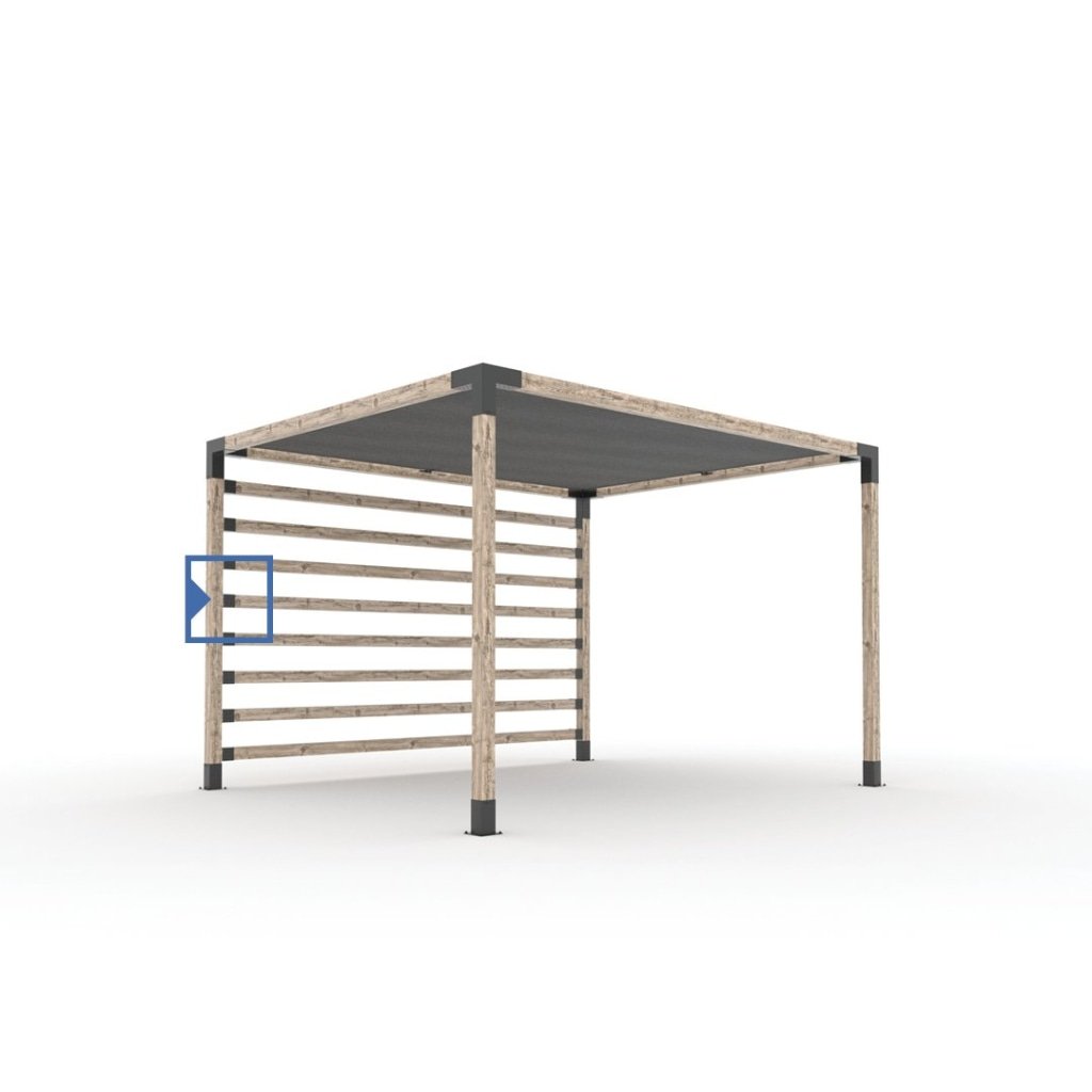 KNECT Pergola Post Wall und Geländerhalterung