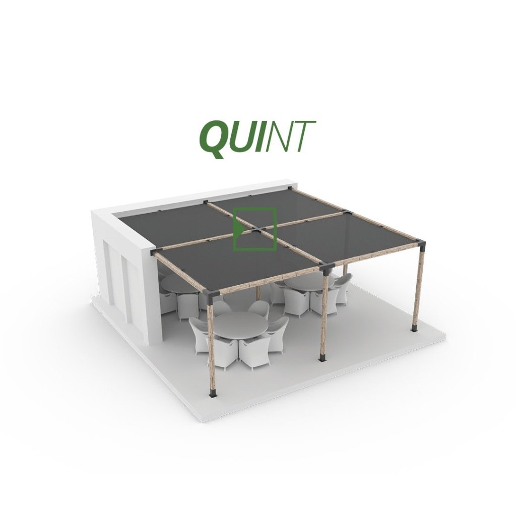 QUINT 5 Arm Pergola Structure Extension Bracket mit SOLO