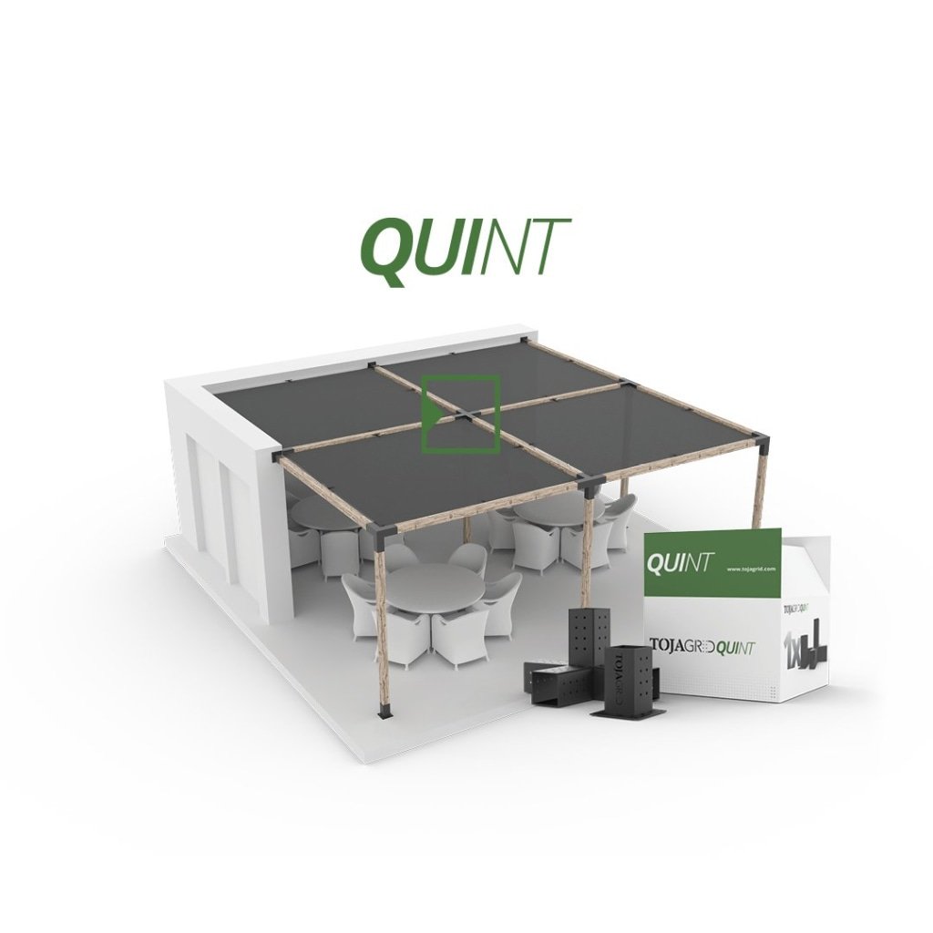 QUINT 5 Arm Pergola Structure Extension Bracket mit SOLO