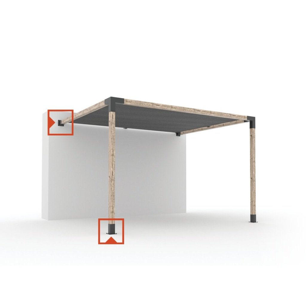 SOLO Pergola Post Base und Wandhalterung Bracket