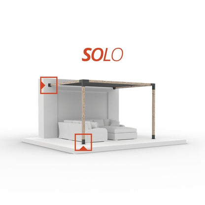 SOLO Pergola Post Base und Wandhalterung Bracket